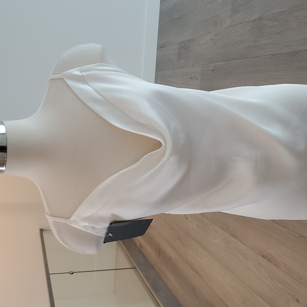 Norma Kamali White Wedding Dress Size M/38 simply gorgeous new with tags - Picture 3 of 9